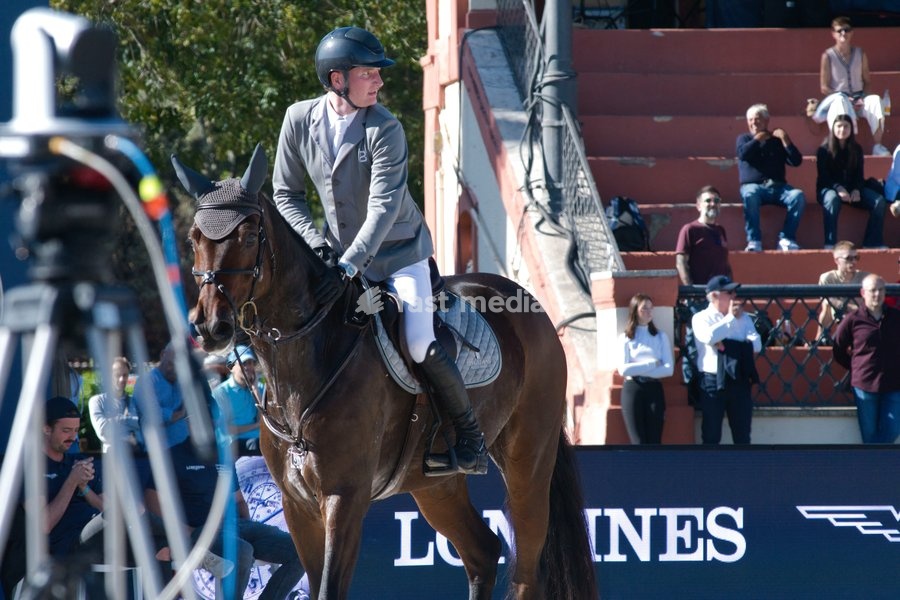 Italy, Rome, 11 October, 2026 - Longines Global Champions Tour Rome. Pietro Giannattasio Military Hippodrome, Pictured : CIARAN NALLON ON CHRISTIANS NARADO Photo