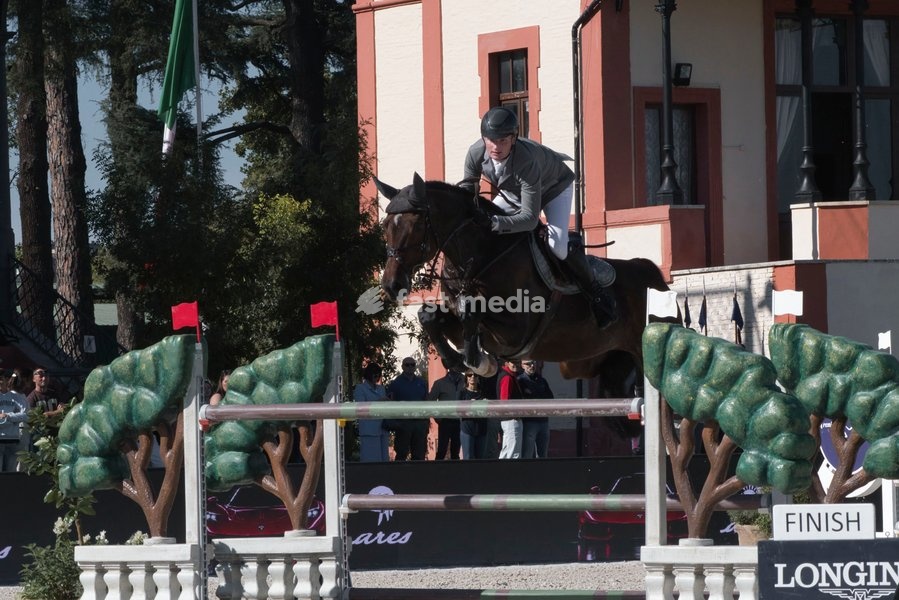 Italy, Rome, 11 October, 2026 - Longines Global Champions Tour Rome. Pietro Giannattasio Military Hippodrome, Pictured : CIARAN NALLON ON CHRISTIANS NARADO Photo