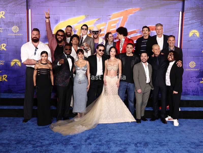 Olivier Richters, Rayna Vallandingham, Jason Momoa, 50 Cent, Roman Reigns, Vidyut Jamwal, Mel Jarnson, David Dastmalchian, Orville Peck, Andrew Koji, Kyle Mooney, Callina Liang, Eric André, Noah Centineo, Kitao Sakurai, Andrew Schulz, Cody Rhodes and Takayuki Nakayama at the World Premiere Of…