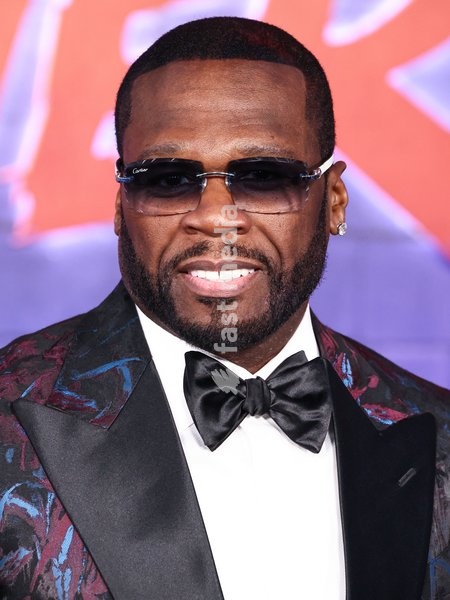 HOLLYWOOD, LOS ANGELES, CALIFORNIA, USA - OCTOBER 12: 50 Cent (Curtis James Jackson III) arrives at the World Premiere Of Paramount Pictures' 'Street Fighter' held at the TCL Chinese Theatre IMAX at Ovation Hollywood on October 12, 2026 in Hollywood, Los Angeles, California, United States