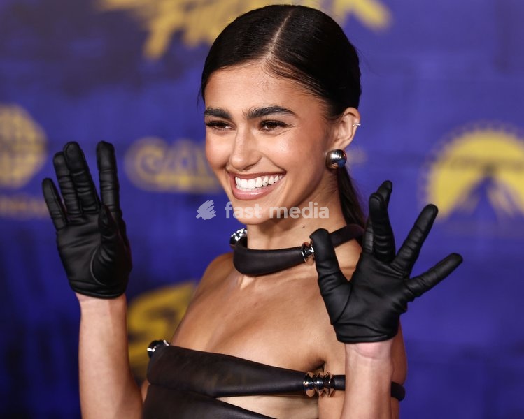 HOLLYWOOD, LOS ANGELES, CALIFORNIA, USA - OCTOBER 12: Rayna Vallandingham arrives at the World Premiere Of Paramount Pictures' 'Street Fighter' held at the TCL Chinese Theatre IMAX at Ovation Hollywood on October 12, 2026 in Hollywood, Los Angeles, California, United States