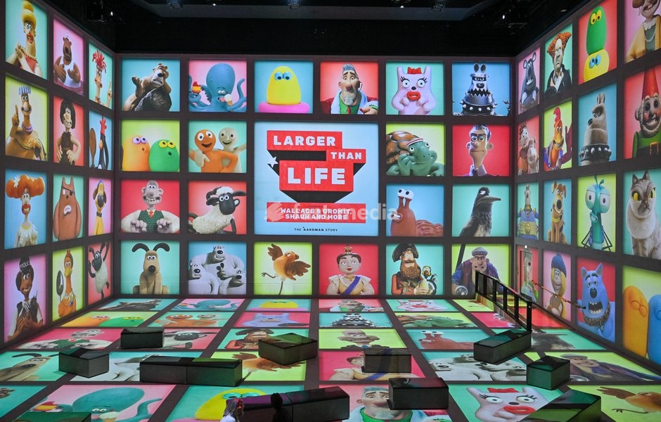 Scene from the Larger Than Life "The Aardman Story" Press screening at LightRoom, London, UK 13/10/2026