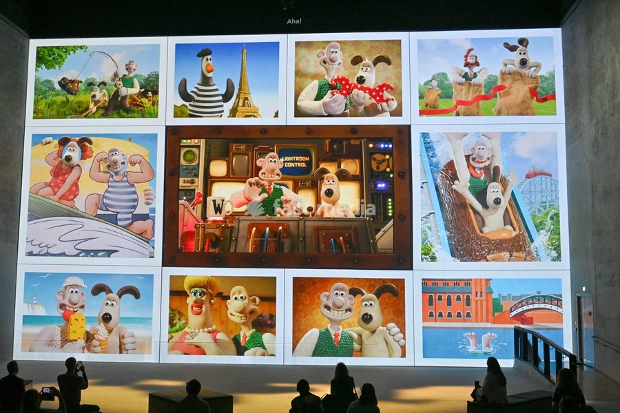 Scene from the Larger Than Life "The Aardman Story" Press screening at LightRoom, London, UK 13/10/2026