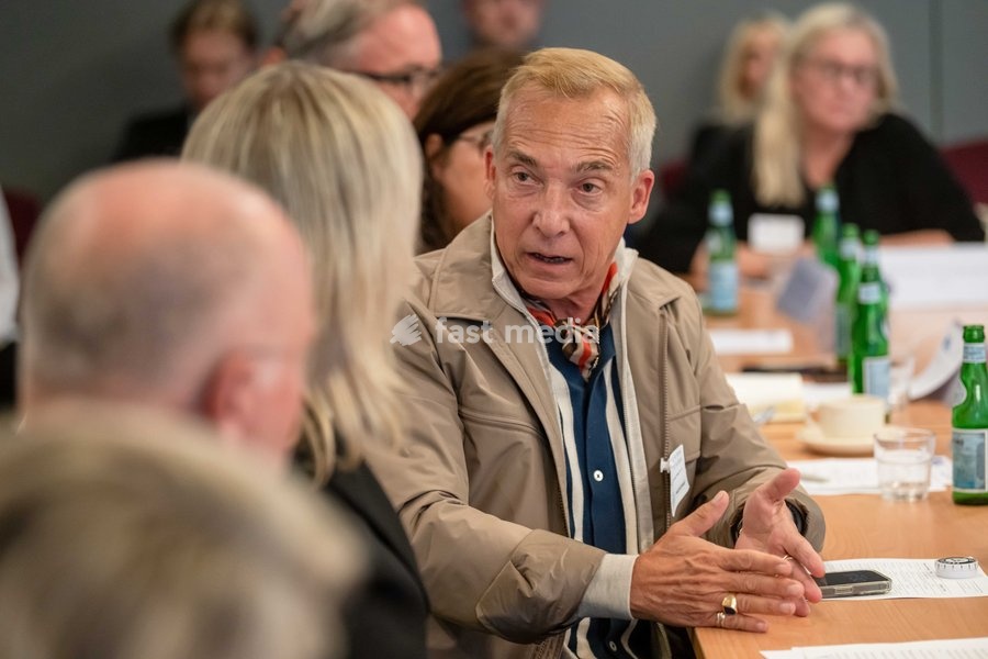 Agence France Presse General Counsel Christophe Walter-Petit is pictured during a meeting of the News Media Coalition (NMC) on Tuesday 13 October 2026, in Brussels