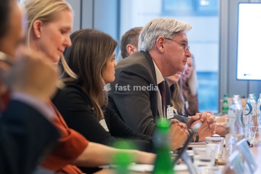 Belga CEO Patrick Lacroix is pictured during a meeting of the News Media Coalition (NMC) on Tuesday 13 October 2026, in Brussels