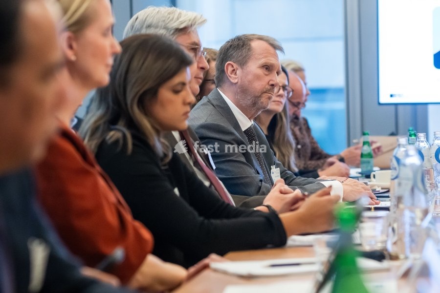 Schibsted Senior Public Policy Adviser Einar Hålien is pictured during a meeting of the News Media Coalition (NMC) on Tuesday 13 October 2026, in Brussels