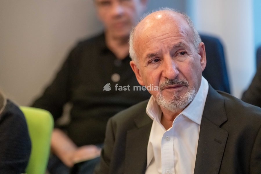 Evening Standard Emeritus Editor Doug Wills is pictured at a meeting of the News Media Coalition (NMC) on Tuesday 13 October 2026, in Brussels