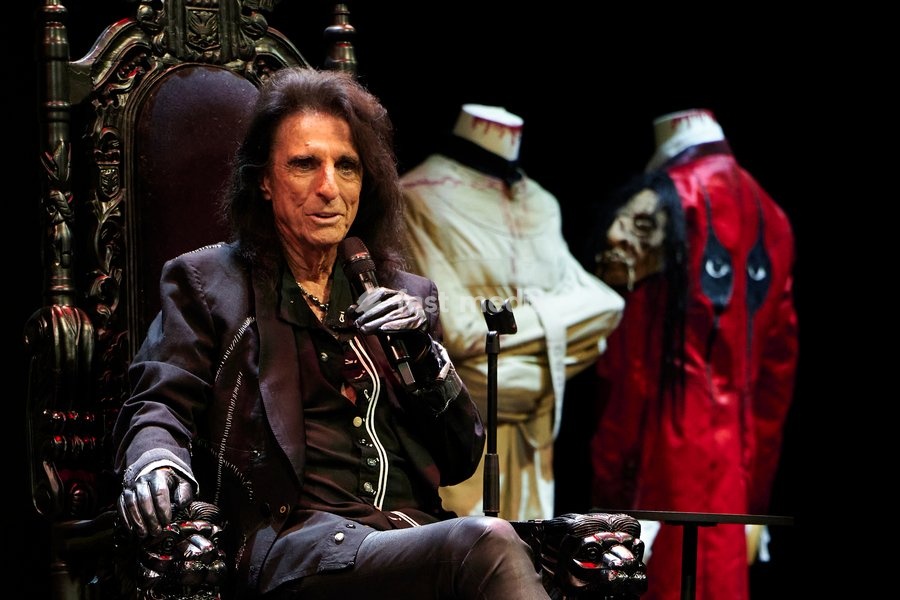 Alice Cooper seen on stage at the Alice Cooper - Devil On My Shoulder Book Tour held at the London Palladium London, UK . 13 October, 2026