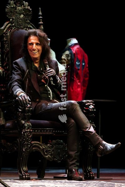Alice Cooper seen on stage at the Alice Cooper - Devil On My Shoulder Book Tour held at the London Palladium London, UK . 13 October, 2026