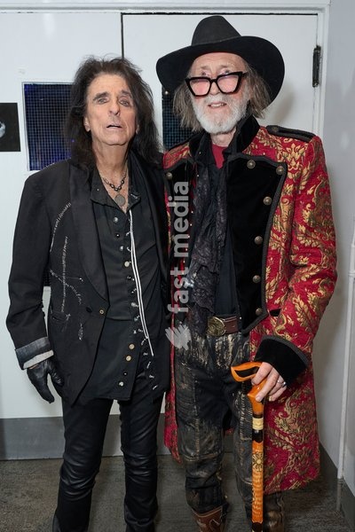 Alice Cooper and Arthur Brown seen backstage at the Alice Cooper - Devil On My Shoulder Book Tour held at the London Palladium London, UK . 13 October, 2026