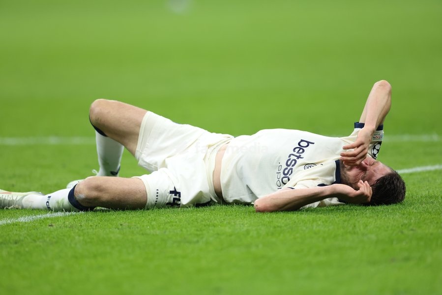 Club's Brandon Mechele pictured during a soccer game between Italian Inter Milan and Belgian Club Brugge KV, Tuesday 13 October 2026 in Milan, Italy, on day 2 of the UEFA Champions League league phase