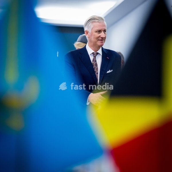 King Philippe - Filip of Belgium pictured during the official state visit of the Belgian King and Queen to Kazakhstan, on Wednesday 14 October 2026. The first State Visit of Belgium's royal couple in central Asia from 11 to 14 October 2026, aims to highlight bilateral cooperation in the economic,…