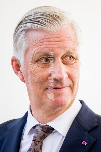 King Philippe - Filip of Belgium pictured during a visit of the Institute of Nuclear Physics (and exchange on nuclear medicine cooperation), part of the official state visit of the Belgian King and Queen to Kazakhstan, on Wednesday 14 October 2026. The first State Visit of Belgium's royal couple in…