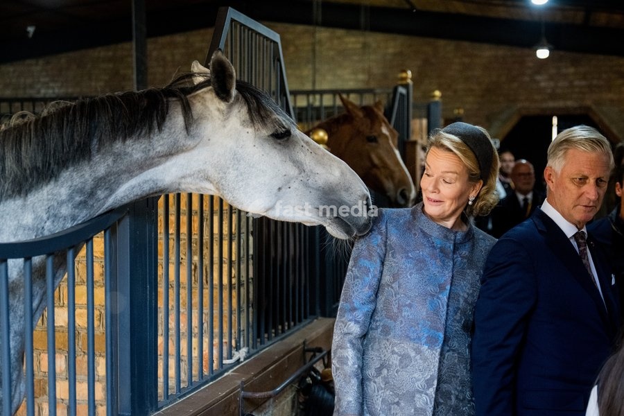 King Philippe - Filip of Belgium and Queen Mathilde of Belgium pictured during a Traditional Cultural Performance and lunch at the Haragun Country Resort the official state visit of the Belgian King and Queen to Kazakhstan, on Wednesday 14 October 2026. The first State Visit of Belgium's royal…