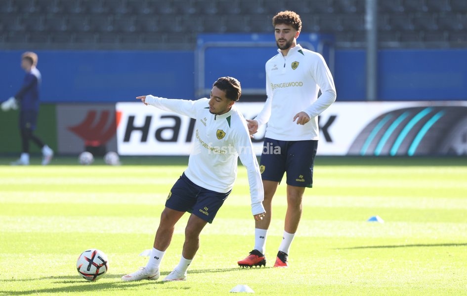 Union's Anouar Ait El Hadj pictured during a training session of Belgian soccer team Royale Union Saint-Gilloise, Wednesday 14 October 2026 in Leuven. The team is preparing for the 2nd match of the UEFA Europa League league phase against Spanish Real Sociedad tomorrow