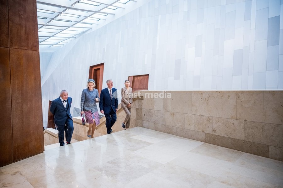 King Philippe - Filip of Belgium and Queen Mathilde of Belgium pictured during a visit of the Almaty Museum of Arts the official state visit of the Belgian King and Queen to Kazakhstan, on Wednesday 14 October 2026. The first State Visit of Belgium's royal couple in central Asia from 11 to 14…