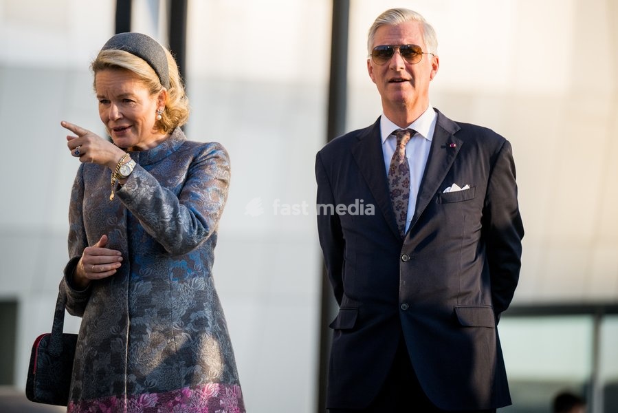 Queen Mathilde of Belgium and King Philippe - Filip of Belgium pictured during a visit of the Almaty Museum of Arts the official state visit of the Belgian King and Queen to Kazakhstan, on Wednesday 14 October 2026. The first State Visit of Belgium's royal couple in central Asia from 11 to 14…