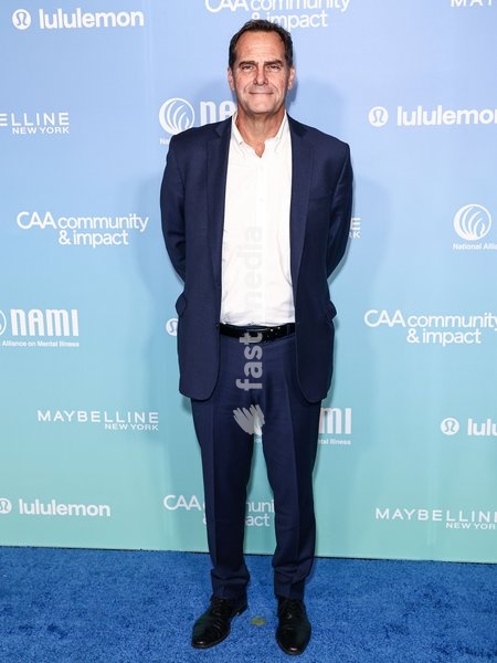 BEVERLY HILLS, LOS ANGELES, CALIFORNIA, USA - OCTOBER 13: Andy Buckley arrives at The National Alliance On Mental Illness' (NAMI) 'This Is Crazy!' Benefit Performance held at The Wallis Annenberg Center for the Performing Arts on October 13, 2026 in Beverly Hills, Los Angeles, California, United…