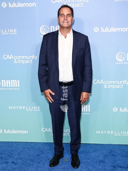BEVERLY HILLS, LOS ANGELES, CALIFORNIA, USA - OCTOBER 13: Andy Buckley arrives at The National Alliance On Mental Illness' (NAMI) 'This Is Crazy!' Benefit Performance held at The Wallis Annenberg Center for the Performing Arts on October 13, 2026 in Beverly Hills, Los Angeles, California, United…