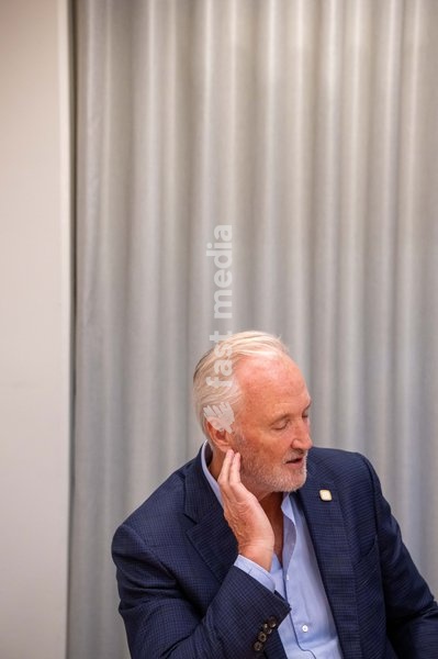 Telenet CEO John Porter is pictured during a press conference of the Telenet Group telecommunications firm at their headquarters in Mechelen on Wednesday 14 October 2026