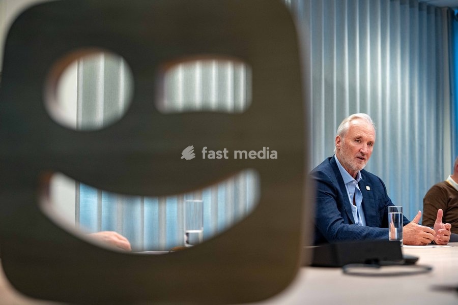 Telenet CEO John Porter is pictured during a press conference of the Telenet Group telecommunications firm at their headquarters in Mechelen on Wednesday 14 October 2026