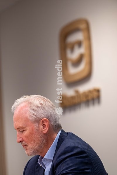 Telenet CEO John Porter is pictured during a press conference of the Telenet Group telecommunications firm at their headquarters in Mechelen on Wednesday 14 October 2026