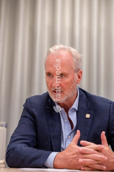 Telenet CEO John Porter is pictured during a press conference of the Telenet Group telecommunications firm at their headquarters in Mechelen on Wednesday 14 October 2026
