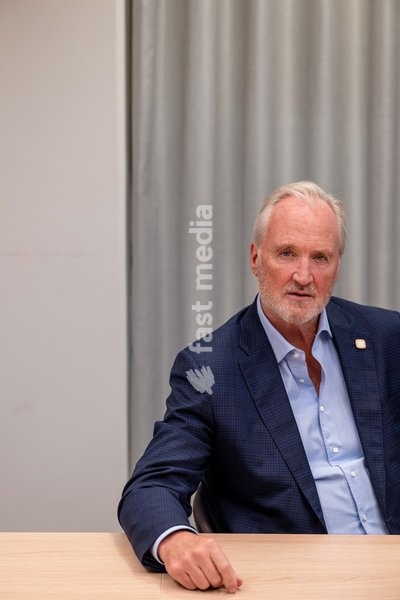 Telenet CEO John Porter is pictured during a press conference of the Telenet Group telecommunications firm at their headquarters in Mechelen on Wednesday 14 October 2026