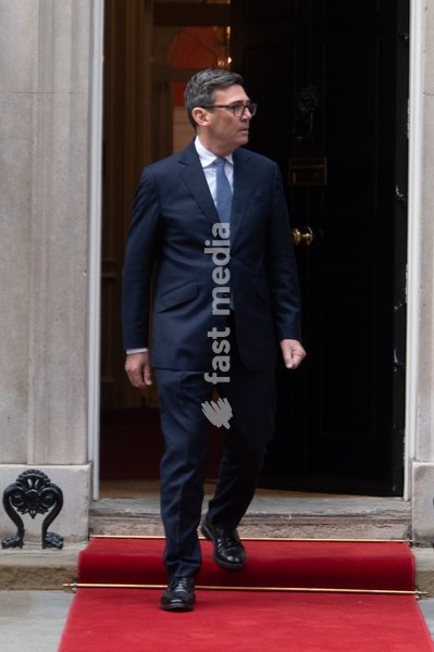 Volodymyr Zelenskyy - President of Ukraine arrives for a bilateral meeting with British Prime Minister Andy Burnham in Downing Street, London, England, UK on Wednesday 14 October, 2026