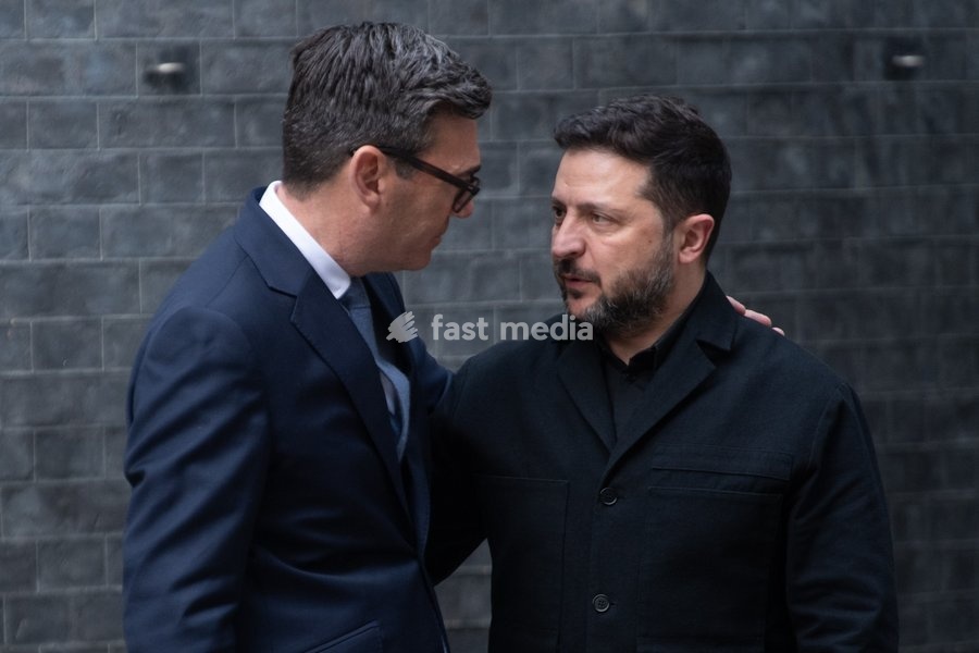 Volodymyr Zelenskyy - President of Ukraine arrives for a bilateral meeting with British Prime Minister Andy Burnham in Downing Street, London, England, UK on Wednesday 14 October, 2026