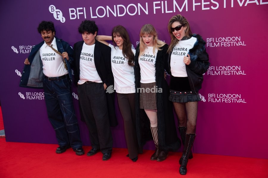 Guests in 'Sandra Hüller' shirts attends the Festival Gala of 'Fatherland' at The 70th BFI London Film Festival at Royal Festival Hall, Southbank, London, England, UK on Wednesday 14 October, 2026