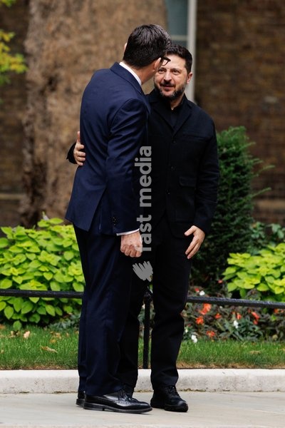 14/10/2026. London, United Kingdom. Prime Minister Andy Burnham hosts Volodymyr Zelenskyy, President of Ukraine in 10 Downing Street