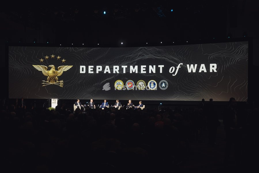 WASHINGTON, DC, OCTOBER 14: Secretary of War Pete Hegseth, Secretary of the Air Force Troy E. Meink, Acting Secretary of the Army Adam R. Telle, Acting Secretary of the Navy Hung Cao and Assistant Secretary of War for Special Operations and Low Intensity Conflict Derrick M. Anderson take part in…