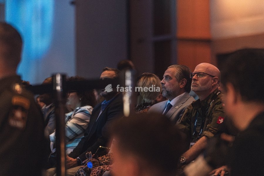 WASHINGTON, DC, OCTOBER 14: Secretary of War Pete Hegseth, Secretary of the Air Force Troy E. Meink, Acting Secretary of the Army Adam R. Telle, Acting Secretary of the Navy Hung Cao and Assistant Secretary of War for Special Operations and Low Intensity Conflict Derrick M. Anderson take part in…