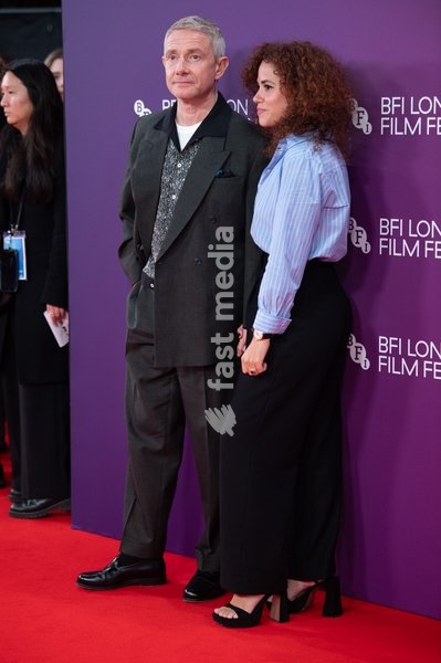 Martin Freeman and Rachel Mariam attends the Festival Gala of 'A Long Winter' at The 70th BFI London Film Festival at Royal Festival Hall, Southbank, London, England, UK on Wednesday 14 October, 2026