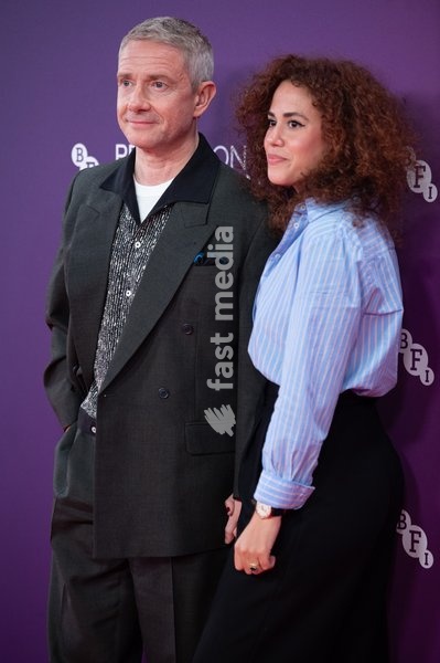 Martin Freeman and Rachel Mariam attends the Festival Gala of 'A Long Winter' at The 70th BFI London Film Festival at Royal Festival Hall, Southbank, London, England, UK on Wednesday 14 October, 2026