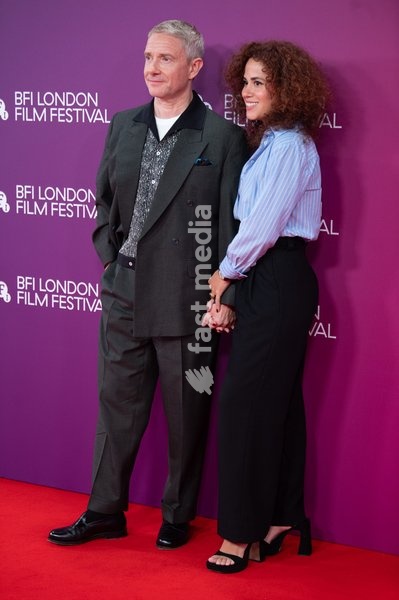 Martin Freeman and Rachel Mariam attends the Festival Gala of 'A Long Winter' at The 70th BFI London Film Festival at Royal Festival Hall, Southbank, London, England, UK on Wednesday 14 October, 2026