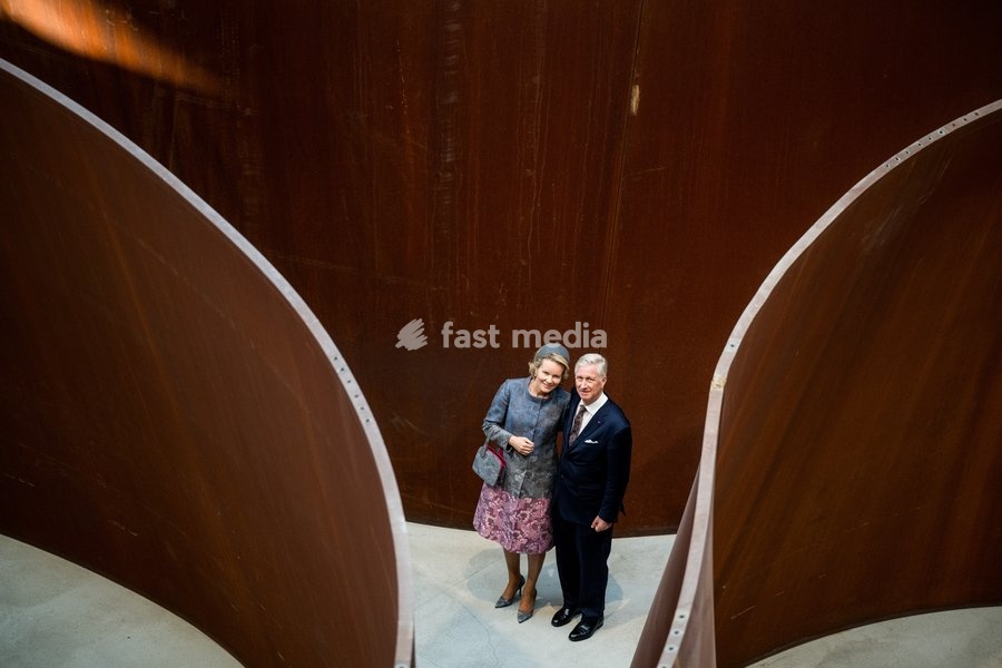 King Philippe - Filip of Belgium and Queen Mathilde of Belgium pictured during a visit of the Almaty Museum of Arts the official state visit of the Belgian King and Queen to Kazakhstan, on Wednesday 14 October 2026. The first State Visit of Belgium's royal couple in central Asia from 11 to 14…