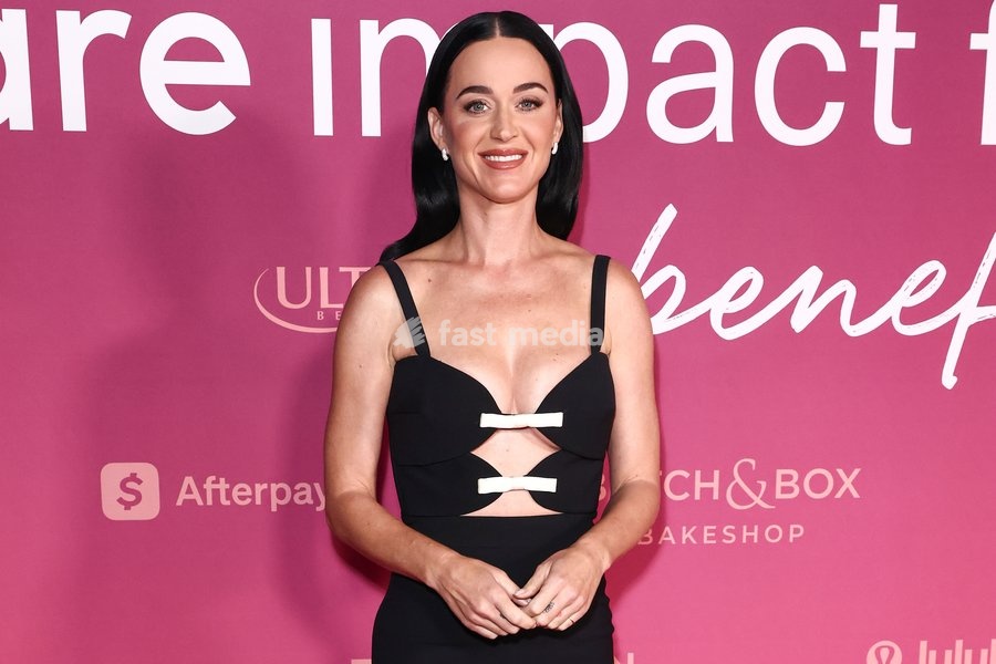 HOLLYWOOD, LOS ANGELES, CALIFORNIA, USA - OCTOBER 14: Katy Perry arrives at the 4th Annual Rare Impact Fund Benefit 2026: A Night of Radiance and Reflection - Selena Gomez Hosts the Fourth Annual Rare Impact Fund Benefit Supporting Youth Mental Health held at the Hollywood Palladium on October 14,…