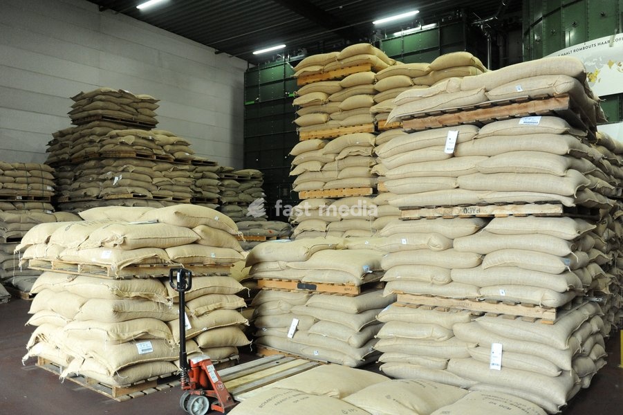 Illustration picture shows %items the production site of Rombouts Coffee, on Thursday 15 October 2026 in Aartselaar, Antwerp. Rombouts celebrates this year its 130th anniversary