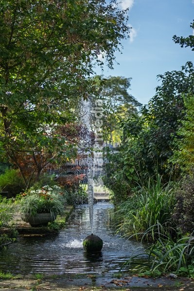 Abbey gardens in the grounds of Bury St Edmund's cathedral. Bury St Edmunds, Suffolk. United Kingdom. 14 October 2026