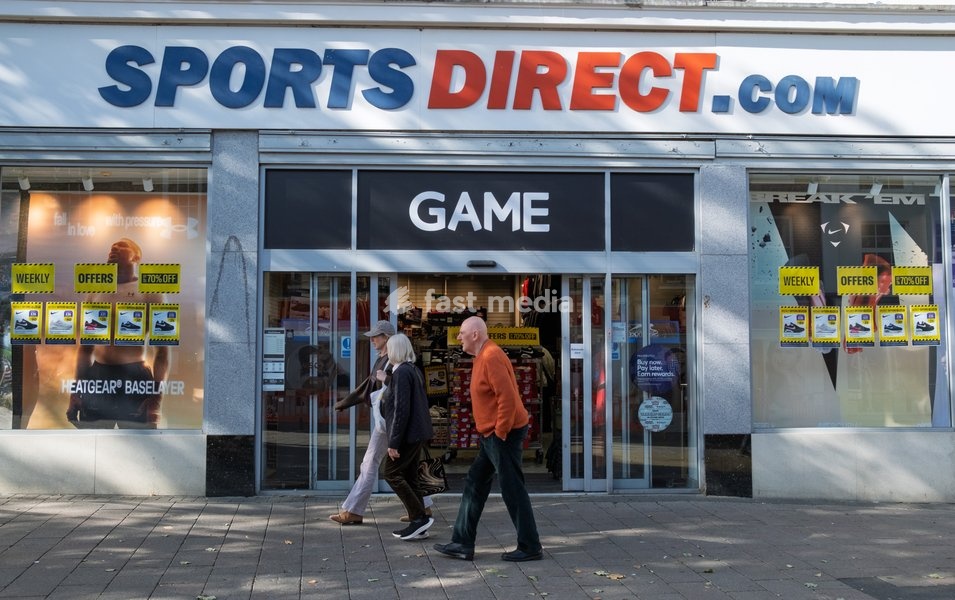 Sports Direct outlet. Bury St Edmunds, Suffolk. United Kingdom. 14 October 2026
