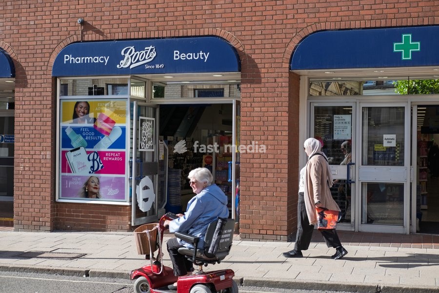 Boots shop near the market. Bury St Edmunds, Suffolk. United Kingdom. 14 October 2026