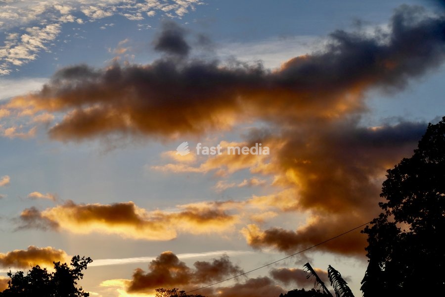 Dramatic skies at dusk