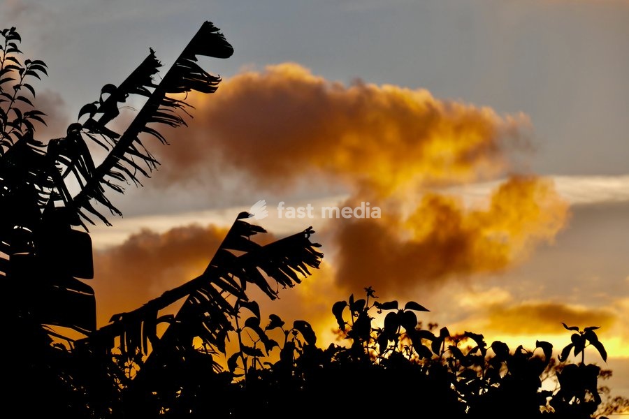 Dramatic skies at dusk