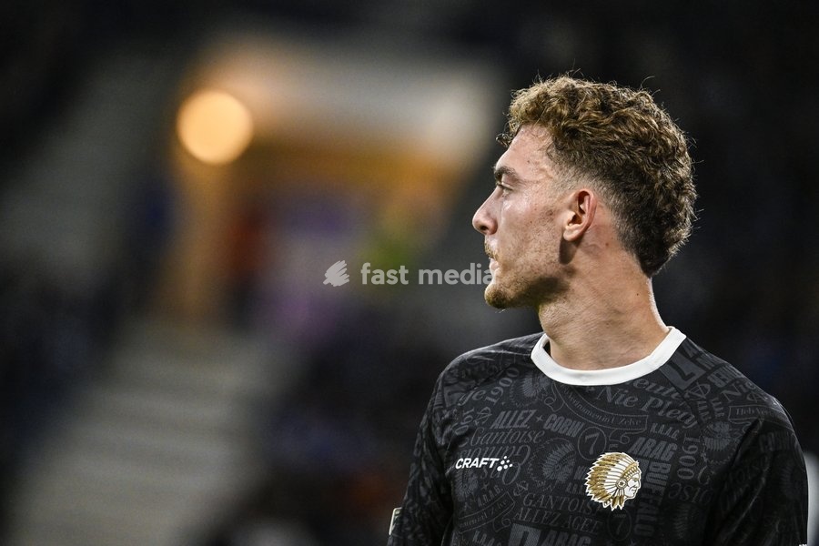 Gent's Mathias Delorge pictured during a soccer game between Belgian KAA Gent and Danish Aarhus GF, Thursday 15 October 2026 in Gent, the opening match of the UEFA Conference League league phase