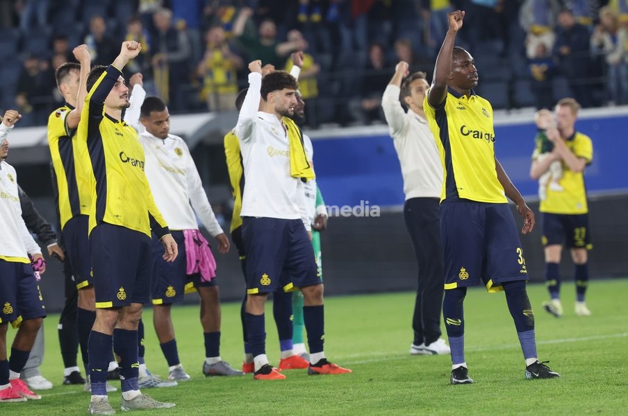 Union's players pictured after a soccer game between Belgian Royale Union Saint-Gilloise and Spanish Real Sociedad, Thursday 15 October 2026 in Leuven, the 2nd match of the UEFA Europa League league phase