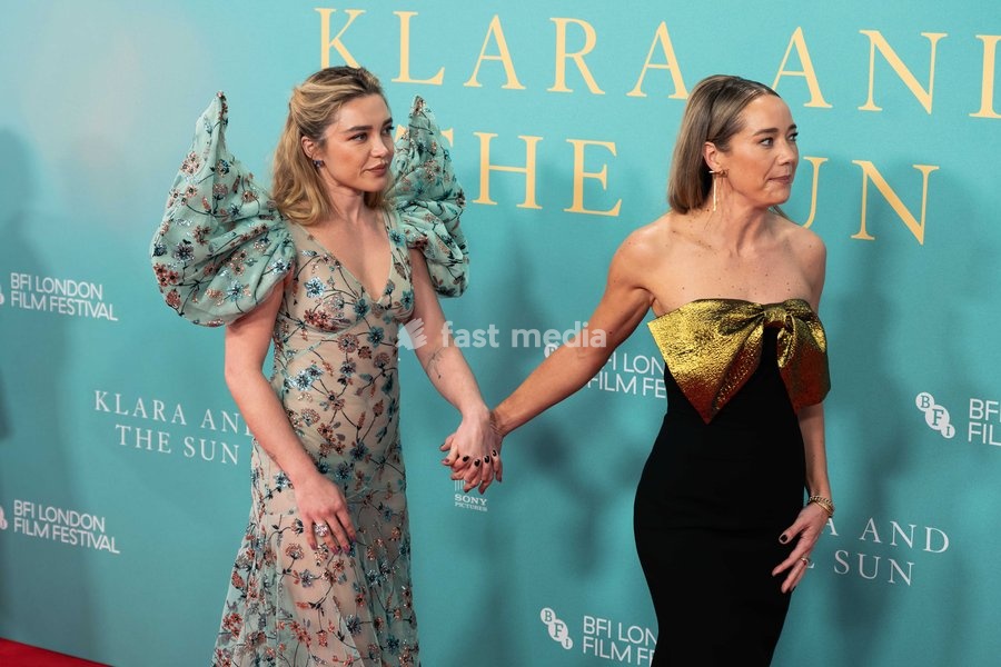 Florence Pugh and Rachel Foreman attend the "Klara And The Sun" Gala Screening during The 70th BFI London Film Festival at The Royal Festival Hall on October 15, 2026 in London, England. attend the "Klara And The Sun" Gala Screening during The 70th BFI London Film Festival at The Royal Festival…