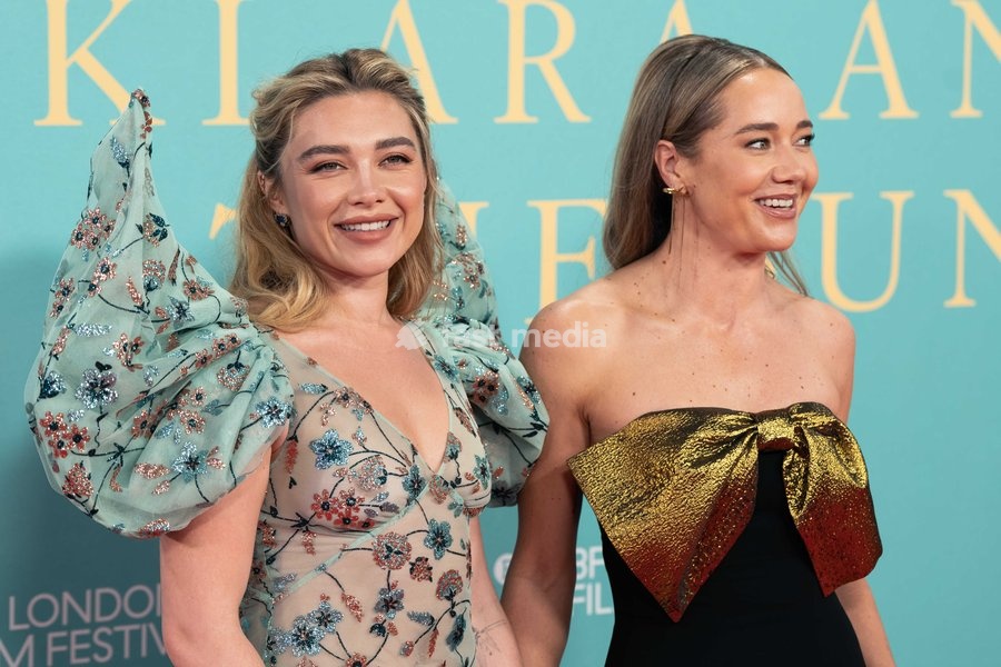 Florence Pugh and Rachel Foreman attend the "Klara And The Sun" Gala Screening during The 70th BFI London Film Festival at The Royal Festival Hall on October 15, 2026 in London, England. attend the "Klara And The Sun" Gala Screening during The 70th BFI London Film Festival at The Royal Festival…