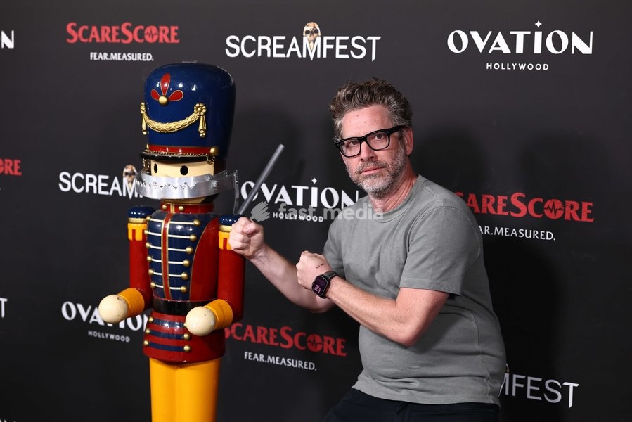 K Asher Levin at the 26th Annual Screamfest Horror Film Festival - Closing Night - World Premiere of Briarcliff Entertainment's 'Christmas At The Kringles' held at TCL Chinese 6 Theatres at Ovation Hollywood on October 15, 2026 in Hollywood, Los Angeles, California, United States